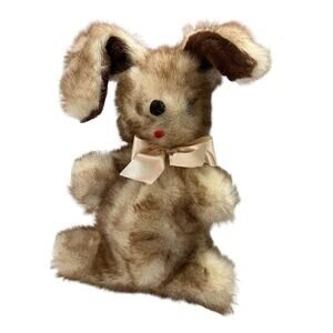 Vtg Well Made Toy Mfg Corp Bunny Rabbit Plush Stuffed Animal Fuzzy 70s